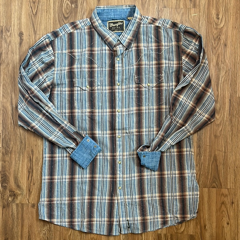 Wrangler Retro Western Button Down Shirt - 2XLT